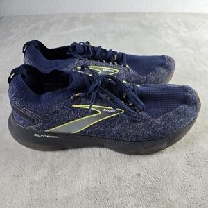 Brooks Glycerin StealthFit GTS 20 Shoes Mens Size 12 D Blue Sneakers Running Gym
